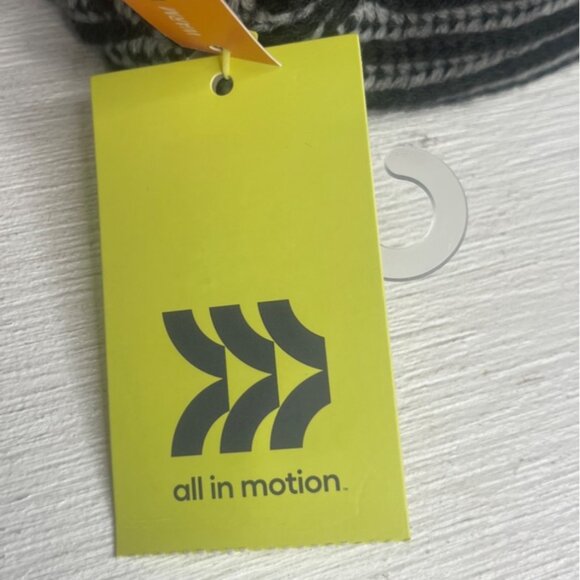 All In Motion Striped Sherpa Lined Trapper Hat Black OS Warm Lined - Picture 9 of 9